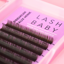 Load image into Gallery viewer, Brown Lash Trays- D Curl