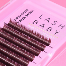 Load image into Gallery viewer, Brown Lash Trays- D Curl