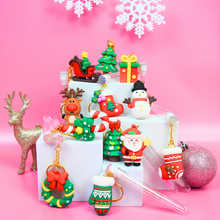 Load image into Gallery viewer, Wholesale Lash Brush Christmas Keychains