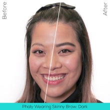 Load image into Gallery viewer, Phaly wearing skinny brow in the shade dark