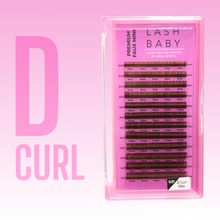 Load image into Gallery viewer,   -  Brown Lash Trays- D Curl
