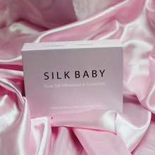 Load image into Gallery viewer,   -  Silk Baby Silk Pillowcase and Scrunchie