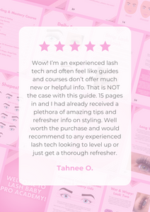 Advanced Lash Styling Online Guide