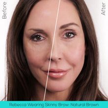 Load image into Gallery viewer, Rebecca wearing skinny brow in the shade natural brown
