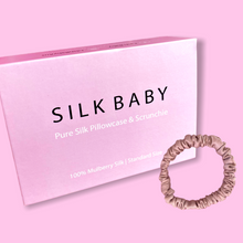 Load image into Gallery viewer,   -  Silk Baby Silk Pillowcase and Scrunchie
